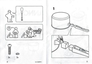 IKEA ANNONS 組み立て図