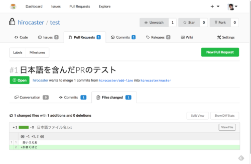 Giteaでの日本語文字のテスト